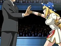 An Anime Girl With Blonde Hair Is Restrained And Experiences Multiple Orgasms