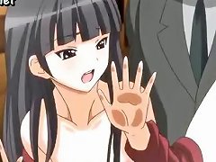 Dark-haired Hentai Girl Receives Vigorous Penetration And Receives Oral Sex