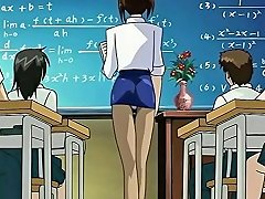 Hentai Teacher In A Short Skirt Reveals Her Genitals